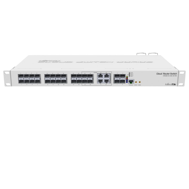 CRS328-4C-20S-4S+: 24 порта (20x RJ45, 4x Combo SFP/RJ45), 4x SFP+