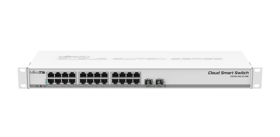CSS326-24G-2S+: 24x 1GbE RJ45, 2x SFP+